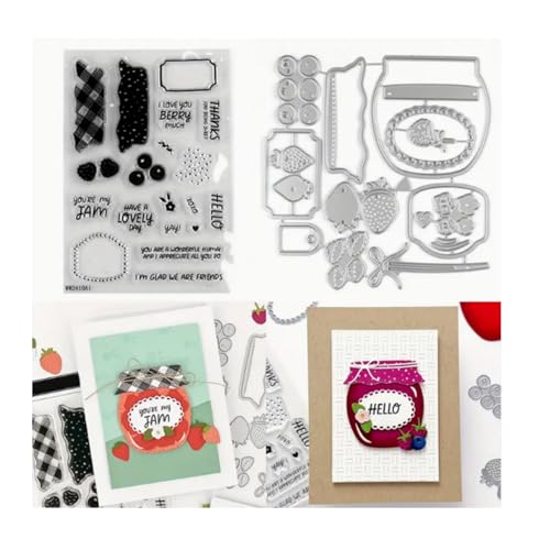 Qoiseys Transparente Stempel und Stanzformen für Kartenherstellung, Stanzschablonen für DIY, Scrapbooking, Fotoalbum, dekoratives Papier, Basteln, Prägeschablone Qoiseys Transparente Stempel und Stanzformen für Kartenherstellung, Stanzschablonen für DIY, Scrapbooking, Fotoalbum, dekoratives Papier, Basteln, Prägeschablone von Qoiseys