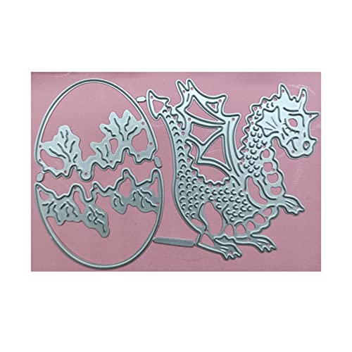 Qoiseys Weihnachts-Drachenei-Metall-Stanzformen für Kartenherstellung, Stanzschablonen für DIY, Scrapbooking, Fotoalbum, Papierbasteln Qoiseys Weihnachts-Drachenei-Metall-Stanzformen für Kartenherstellung, Stanzschablonen für DIY, Scrapbooking, Fotoalbum, Papierbasteln von Qoiseys