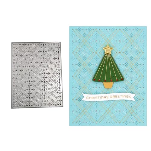 Qoiseys Weihnachts-Schneeflocken-Hintergrund, Metall-Stanzformen für Kartenherstellung, Stanzschablonen für DIY, Scrapbooking, Fotoalbum, dekoratives Papier, Basteln, Prägung, silber von Qoiseys