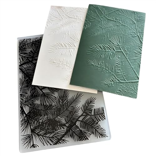 Weihnachtsstrümpfe, Schneeflocke, 3D-strukturierte Prägeschablone für Kartenherstellung, Pfauenbienen, Papierbasteln, Impressionen, Vorlage für Scrapbooking (12,7 x 17,8 cm) (04) von Qoiseys