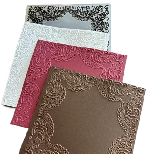 Weihnachtsstrümpfe, Schneeflocke, 3D-strukturierte Prägeschablone für Kartenherstellung, Pfauenbienen, Papierbasteln, Impressionen, Vorlage für Scrapbooking (12,7 x 17,8 cm) (09) von Qoiseys