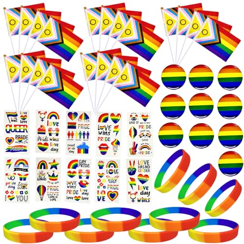 Pride Accessories Pride Flags on Sticks Pride Armband Progress Pride Flag Pride Badge Pride Tattoos Pride Pin Pride Armbänder LGBTQ Regenbogen Zubehör Unterstützung für die Lgbtq Pride Accessories Pride Flags on Sticks Pride Armband Progress Pride Flag Pride Badge Pride Tattoos Pride Pin Pride Armbänder LGBTQ Regenbogen Zubehör Unterstützung für die Lgbtq von QooQoo