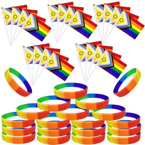 Pride Accessories Silikon-Armbänder, LGBT-Regenbogen-Sport-Gummi-Armbänder, Zubehör für Paraden, Dekorationen, Partygeschenke, Unterstützung für die Lgbtq+ Community Pride Accessories Silikon-Armbänder, LGBT-Regenbogen-Sport-Gummi-Armbänder, Zubehör für Paraden, Dekorationen, Partygeschenke, Unterstützung für die Lgbtq+ Community von QooQoo