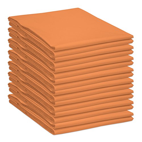 Tischdecke 100% Baumwolle Diverse Farben und Größen XXL Tischtuch Orange 100 x 170 cm von Qool24