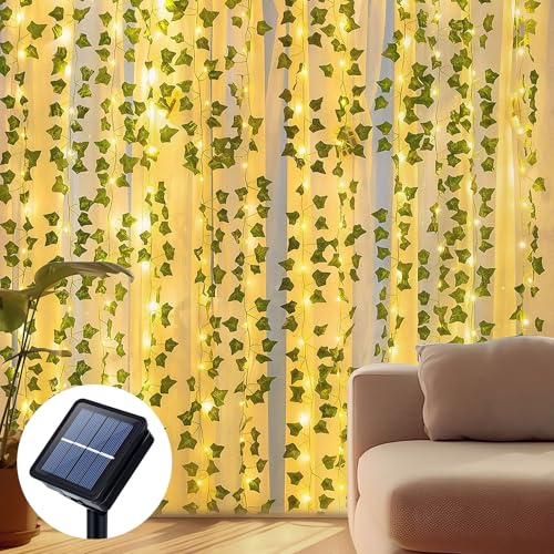 Qoosea Efeu Künstlicher Solar Lichterkette 12M 100LED Efeu Lichterkette Außen Weihnachten 8 Modi Wasserdicht Solarlichterkette für Garten Zaun Balkon Weihnachten Hochzeit Decor Qoosea Efeu Künstlicher Solar Lichterkette 12M 100LED Efeu Lichterkette Außen Weihnachten 8 Modi Wasserdicht Solarlichterkette für Garten Zaun Balkon Weihnachten Hochzeit Decor von Qoosea