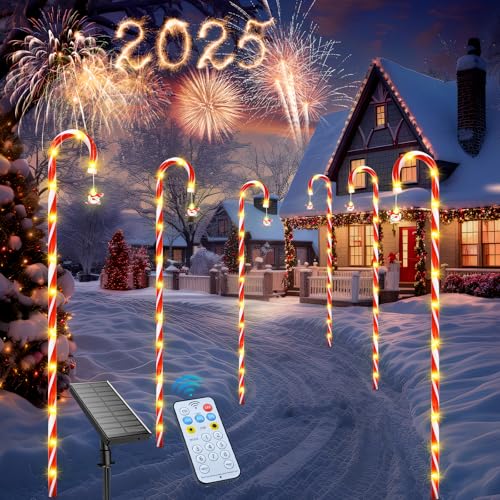 Qoosea Weihnachtsdeko Aussen Zuckerstangen 6 Stück, 80 LED 1.2M Solar Weihnachtsbeleuchtung mit Schneemann, Wasserdichte Solarlampen 8 Modi Weihnachten Lichter für Terrasse Gehweg Rasen Qoosea Weihnachtsdeko Aussen Zuckerstangen 6 Stück, 80 LED 1.2M Solar Weihnachtsbeleuchtung mit Schneemann, Wasserdichte Solarlampen 8 Modi Weihnachten Lichter für Terrasse Gehweg Rasen von Qoosea