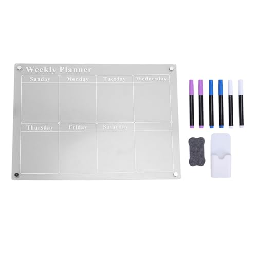 Acryltransparente Trockenerase -Kalender -Boardplaner mit Markern und Radiergummi für den Kühlschrank für Heimbüro Acryltransparente Trockenerase -Kalender -Boardplaner mit Markern und Radiergummi für den Kühlschrank für Heimbüro von Qotolite
