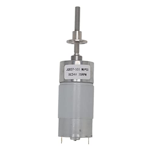 DC Getriebe Motor Self Locking Aluminiumlegierungschale Messing Spulengeschwindigkeitsreduzierung Motor mit Flansch DC24V für die Büroautomatisierung (35RPM) von Qotolite