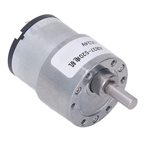 DC -Zahnradmotor Aluminiumlegierschale rostfeste Rost -Reibung Messing Spule Reversible Getriebe 24 V (320RPM) von Qotolite