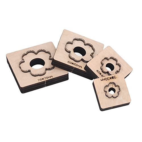 Leder-Schneideform, Blumenmuster, präzises, sauberes Schneiden, Stanzform, Karton, Ton, Holz, hochwertiger legierter Stahl, langlebig von Qotolite