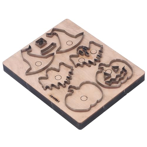 Qotolite Halloween-Stanzform, gruseliger -Geisterhut, Klinge aus legiertem Stahl, stabile Stanzbasis, für Leder, Polymerton, Scrapbooking-Basteln von Qotolite