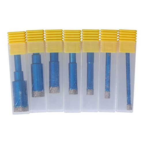Qotolith 7pcs Trockener Diamantbohrer 5-16 mm Lochsäge Runde Schaft -Vakuum für Keramikfliesen Qotolith 7pcs Trockener Diamantbohrer 5-16 mm Lochsäge Runde Schaft -Vakuum für Keramikfliesen von Qotolite