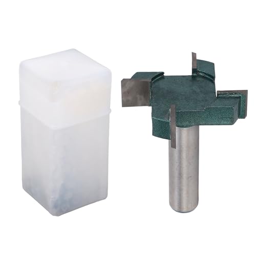 Qotolith CNC Router Bit 4 Flöte T -Form -Spoilboard -Oberflächen -Bit Holzbearbeitungsschneider 1/2 Schaft 2 Zoll Schnittdurchmesser von Qotolite