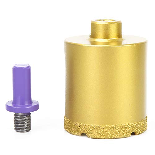 Qotolith Diamantbeschichteter Bohrer mit Schraubadapter -Loch -Sägewerkzeugen für Keramik -Marmorsteinglas (Brazing angle grinder hole opener 45mm) von Qotolite
