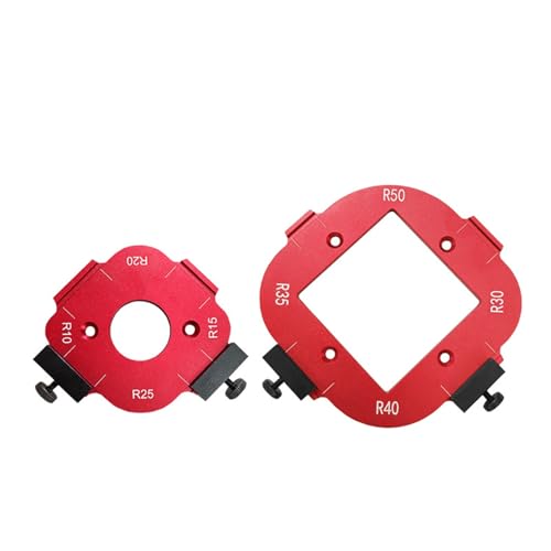Radius -Jig -Router -Vorlage 4 in 1 10‑25R und 30‑50R Aluminiumlegierung gerundeter Ecken Router Bitvorlage vielseitiges kompaktes Design für Holzbearbeitung Radius -Jig -Router -Vorlage 4 in 1 10‑25R und 30‑50R Aluminiumlegierung gerundeter Ecken Router Bitvorlage vielseitiges kompaktes Design für Holzbearbeitung von Qotolite