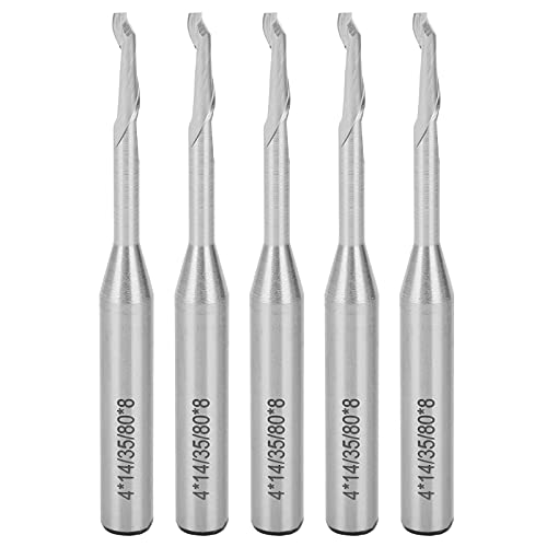 Tungstenstahl Endmill Mahlen Cutter Router Bit Gravur | Hohe Präzision für die Holzbearbeitung CNC -Fräsmaschine | 5pcs 8mm von Qotolite