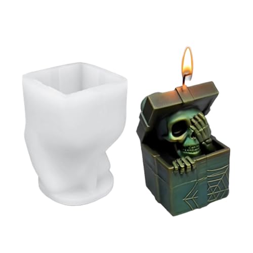 Qoukonao Halloween Harzformen - Silikon Schmuckform - Leicht Entnehmbare Grusel Bastelform Für Epoxidharz Gips Halloween Deko Seifenherstellung Handwerksprojekte von Qoukonao
