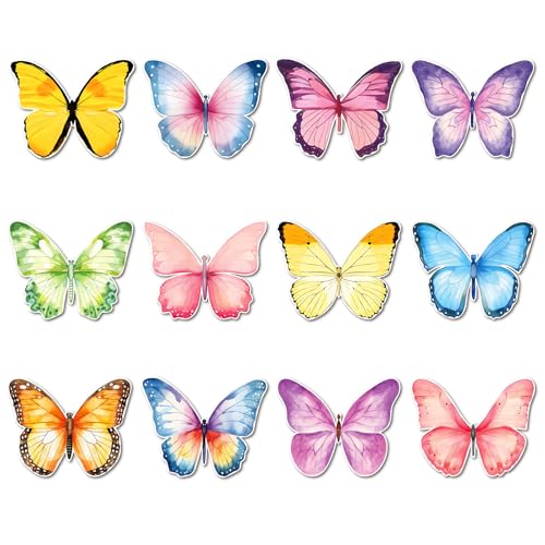 Qpout 24 Packungen Schmetterlings-Haftnotizen, süße Mini-Frühlingsschmetterlinge selbstklebende Notizblöcke, Partygeschenke für Kinder Mädchen und Frauen, Kawaii-Haftnotizen für Büro und Schule Qpout 24 Packungen Schmetterlings-Haftnotizen, süße Mini-Frühlingsschmetterlinge selbstklebende Notizblöcke, Partygeschenke für Kinder Mädchen und Frauen, Kawaii-Haftnotizen für Büro und Schule von Qpout