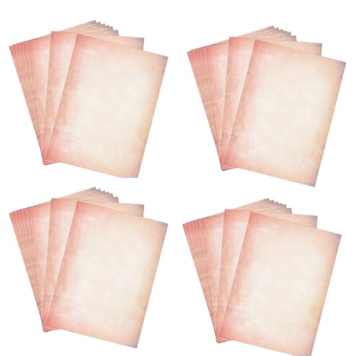 Qpout 60 Blatt Retro Pink Briefpapier, Pink-Briefpapier, süßes Schreibpapier, Pink-Kopierpapier, pastellfarbenes Papier, Computerdruckerpapier Qpout 60 Blatt Retro Pink Briefpapier, Pink-Briefpapier, süßes Schreibpapier, Pink-Kopierpapier, pastellfarbenes Papier, Computerdruckerpapier von Qpout