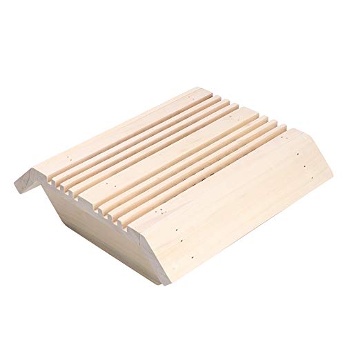 Qqmora Sauna-Lichtabdeckung aus Holz, verschlei?fester, lichtdurchl?ssiger Schutz, hochtemperaturbest?ndiger Sauna-Lampenschirm, Umweltschutz f¨¹r Saunar?ume von Qqmora