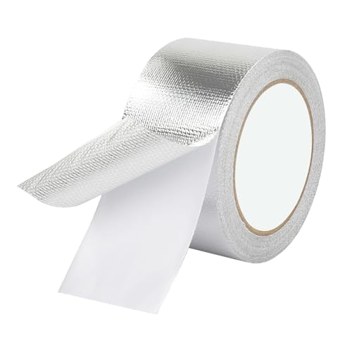 Qrity 1 Rolle Selbstklebendes Alu Klebeband Aluminium Klebeband, 50mm x 20m, Hitzebeständiges Band zum Versiegeln, Reparieren, Aluminiumband Qrity 1 Rolle Selbstklebendes Alu Klebeband Aluminium Klebeband, 50mm x 20m, Hitzebeständiges Band zum Versiegeln, Reparieren, Aluminiumband von Qrity