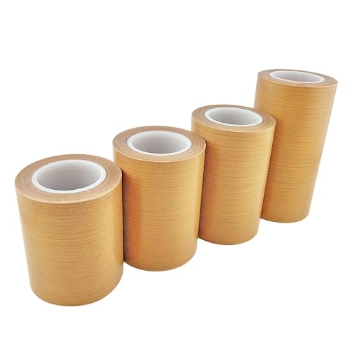 Qrity 1 Stück Teflonband, Hochtemperatur Klebeband, 180mm*10m, Dicke 0,18mm, Hitzebeständig bis 300℃, für Handversiegelung, Impulsversiegelung Qrity 1 Stück Teflonband, Hochtemperatur Klebeband, 180mm*10m, Dicke 0,18mm, Hitzebeständig bis 300℃, für Handversiegelung, Impulsversiegelung von Qrity