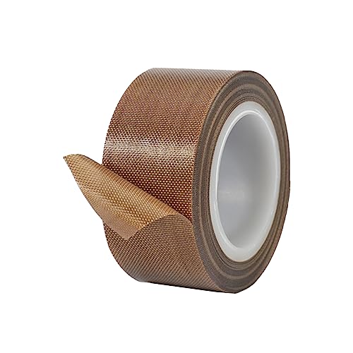 Qrity 1 Stück Teflonband, Hochtemperatur Klebeband, 60mm*10m, Dicke 0,18mm, Hitzebeständig bis 300℃, für Handversiegelung, Impulsversiegelung Qrity 1 Stück Teflonband, Hochtemperatur Klebeband, 60mm*10m, Dicke 0,18mm, Hitzebeständig bis 300℃, für Handversiegelung, Impulsversiegelung von Qrity