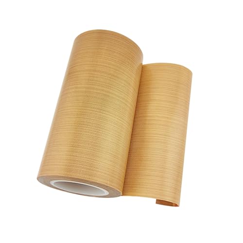 Qrity 1 Stück Teflonband, Hochtemperatur Klebeband, 95mm*10m, Dicke 0,18mm, Hitzebeständig bis 300℃, für Handversiegelung, Impulsversiegelung Qrity 1 Stück Teflonband, Hochtemperatur Klebeband, 95mm*10m, Dicke 0,18mm, Hitzebeständig bis 300℃, für Handversiegelung, Impulsversiegelung von Qrity