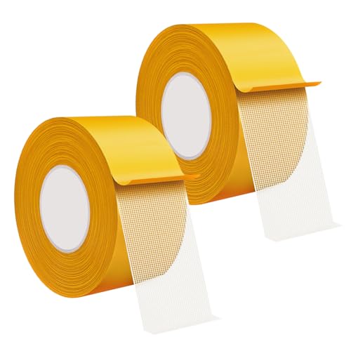Qrity 2 Rollen Doppelseitiges Klebeband, 30mm x 20m Teppichklebeband, Ohne Rückstände, Doppelseitiges Gewebeklebeband für Holz, Glas, Kunststoff von Qrity