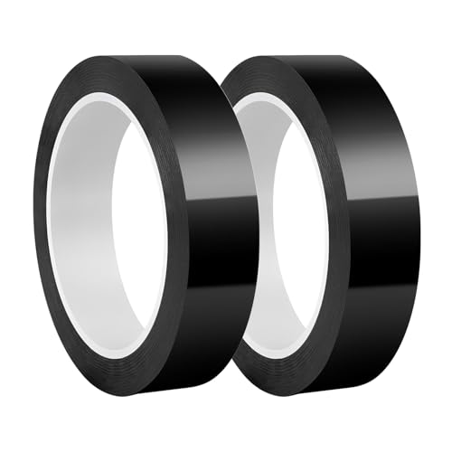 Qrity 2 Stück Isolierband Wasserdichtes Klebeband, 20mm x 66m Kabelbaum Klebeband, Klebebänder für Elektrisches zum Basteln, Schwarz von Qrity