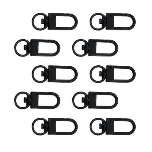 10 Stück Metall drehbare Karabinerverschlüsse für Schlüsselanhänger, Find, Verbinder, Schmuckherstellung 10 Stück Metall drehbare Karabinerverschlüsse für Schlüsselanhänger, Find, Verbinder, Schmuckherstellung von Qsvbeeqj