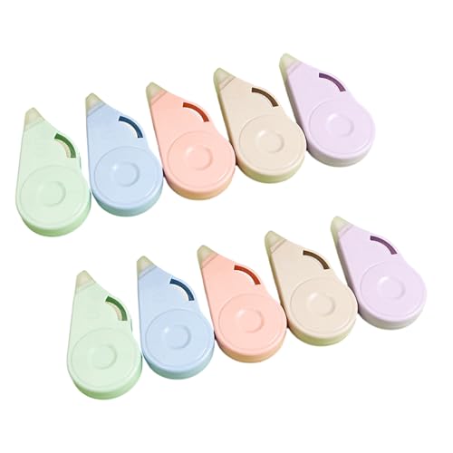 10pcs Korrekturbandrolle 8mx5mm White Out Tape Schnelltrocknen Korrekturband Gesamt 80 M Zum Schreiben Von Journaling Noting Student Correction Tape von Qsvbeeqj