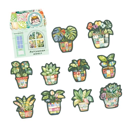 10pcs Wasserfestes Haustieraufkleber Ästhetischer Dekorativer Aufkleber Für Scrapbooking Journal Water Bottle Laptop Phone Hülle Kreative Muster Aufkleber von Qsvbeeqj