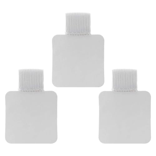 3 quadratische selbstklebende Leder-Stift-Clips, elastische Schlaufe für Notizbücher, gekneteter Radiergummi, Weiß 3 quadratische selbstklebende Leder-Stift-Clips, elastische Schlaufe für Notizbücher, gekneteter Radiergummi, Weiß von Qsvbeeqj
