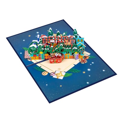 3D-Popup-Grußkarte für Weihnachten, Urlaubsvergnügen, 3D-Popup-Grußkarte für Weihnachtsfeiern und Büropartys 3D-Popup-Grußkarte für Weihnachten, Urlaubsvergnügen, 3D-Popup-Grußkarte für Weihnachtsfeiern und Büropartys von Qsvbeeqj