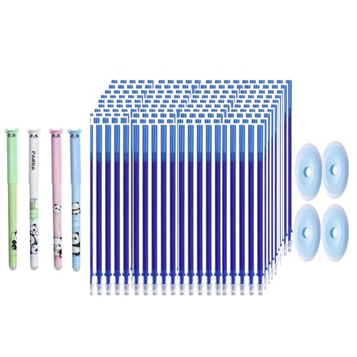 4 Stück Cartoon Gelschreiber mit Kugelschreiberminen und löschbarem Gel-Radierer, Nadelspitze 0,5 mm, Büro-Schreibstift zum Schreiben löschbarer Kugelschreiber 4 Stück Cartoon Gelschreiber mit Kugelschreiberminen und löschbarem Gel-Radierer, Nadelspitze 0,5 mm, Büro-Schreibstift zum Schreiben löschbarer Kugelschreiber von Qsvbeeqj