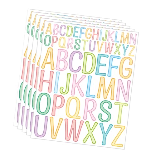 5 Blätter Alphabets Aufkleber Belohnung Aufkleber Dekorative Etikett Buntes Buchstabenaufkleber Sammelalbum Aufkleber Journal Aufkleber Alphabets Aufkleber Aufkleber Aufkleber Aufkleber Aufkleber von Qsvbeeqj