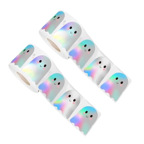 500 Blatt reflektierende Klebeetiketten, 2 Stück, für Partyzubehör, Büroorganisation, selbstklebende Aufkleber für Partyverpackungen 500 Blatt reflektierende Klebeetiketten, 2 Stück, für Partyzubehör, Büroorganisation, selbstklebende Aufkleber für Partyverpackungen von Qsvbeeqj
