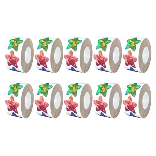 5000 PCS Buntes Herz/Stern Aufkleber Kleber Wickel Label Für Scrapbooking Journal Notebook Verpackung Seal Sticker Kinder Belohnungsaufkleber von Qsvbeeqj