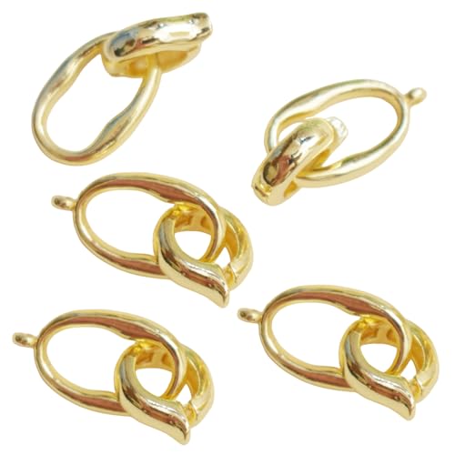 5pcs Elegante Messing Pulloverkette Kettenverschlüsse Schmuckanschlüsse Schmuck Crafting Verschlüsse Für Mode Enthusiasten Geeignet 5pcs Elegante Messing Pulloverkette Kettenverschlüsse Schmuckanschlüsse Schmuck Crafting Verschlüsse Für Mode Enthusiasten Geeignet von Qsvbeeqj