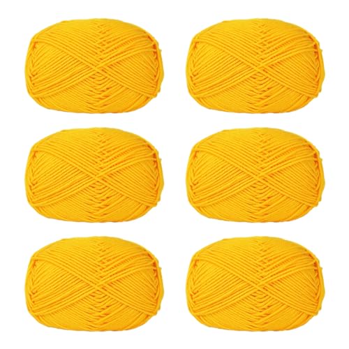 6 Garn Strickgarn 50 g/Rolle weiches gehäkeltes Garn für Handstricken Stricken Handwerk Zubehör 6 Garn Strickgarn 50 g/Rolle weiches gehäkeltes Garn für Handstricken Stricken Handwerk Zubehör von Qsvbeeqj
