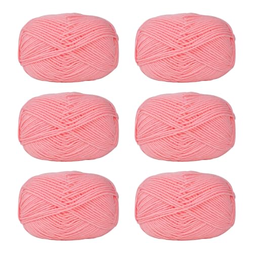 6 Stück Garn Garn Draht 50 g/Rolle weiche gehäkelte Draht Acrylgarn für Handstricken Weben Handwerk Zubehör von Qsvbeeqj