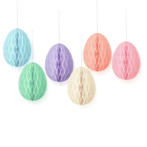 6 Stück bunte Eier-Dekorationen, Dekoration für Zuhause, Tischdekoration 6 Stück bunte Eier-Dekorationen, Dekoration für Zuhause, Tischdekoration von Qsvbeeqj