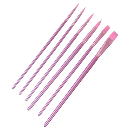 6pcs Professionelle Pinsel Pinsel Nylon Borsten Aquarellpinsel Für Künstler Anfänger Acryl Gouache Ölmalerei Bequemer von Qsvbeeqj