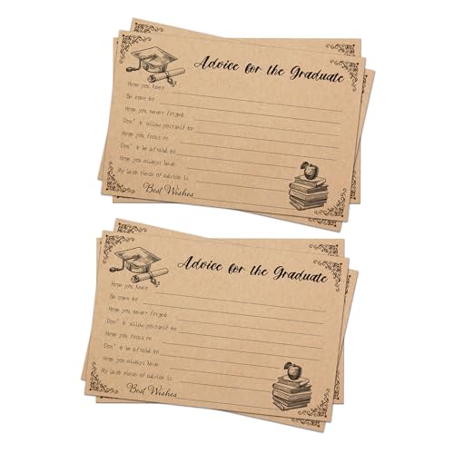 6pieces Abschlussberatung Wörter Karte Für Absolventen 6x4inch Well Wishes Karten Für Abschlussfeier Spiele Dekoration Angebotsberatung Und Wünsche Karten Absolvent von Qsvbeeqj