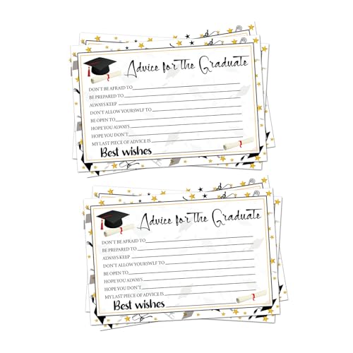 6pieces Abschlussberatung Wörter Karte Für Absolventen 6x4inch Well Wishes Karten Für Abschlussfeier Spiele Dekoration Angebotsberatung Und Wünsche Karten Absolvent von Qsvbeeqj