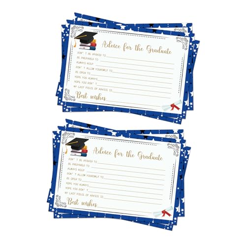 6pieces Abschlussberatung Wörter Karte Für Absolventen 6x4inch Well Wishes Karten Für Abschlussfeier Spiele Dekoration Angebotsberatung Und Wünsche Karten Absolvent von Qsvbeeqj