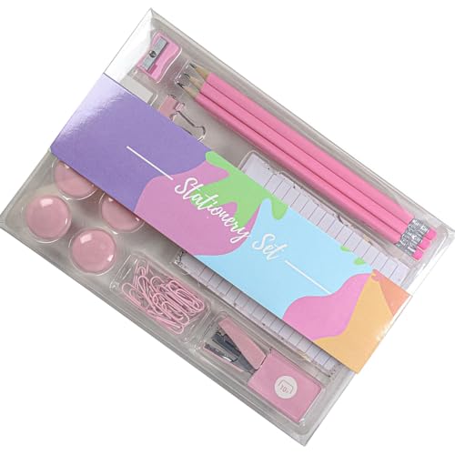 Binder-Clips, Cartoon-Notizbuch, multifunktionale Büroklammern, Radiergummi, Anspitzer, Bleistifte, Schule, Bürobedarf für Lehrer Binder-Clips, Cartoon-Notizbuch, multifunktionale Büroklammern, Radiergummi, Anspitzer, Bleistifte, Schule, Bürobedarf für Lehrer von Qsvbeeqj