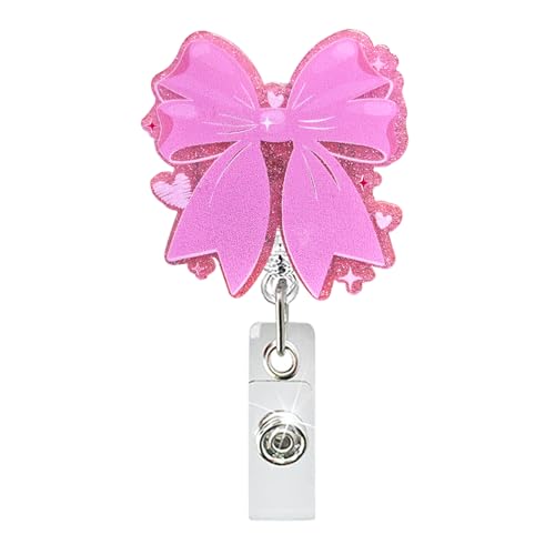Bowknot Abzeichenhalter Retractable Abzeichen Rollenkarte von Qsvbeeqj