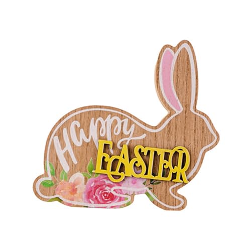 Buchstaben Desktop Holz Holz Spielzeug Dekoration Ornamente für Ostern Dekorationen Party Supplies Ostern Ornamente von Qsvbeeqj